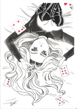 INKTOBER 2024 7 :"RED, BLACK &amp; WHITE SERIES"