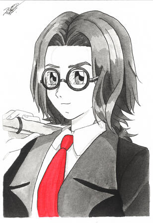 INKTOBER 2024 4 :"RED, BLACK &amp; WHITE SERIES"