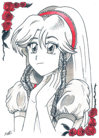 INKTOBER 2024 1 :"RED, BLACK &amp; WHITE SERIES"